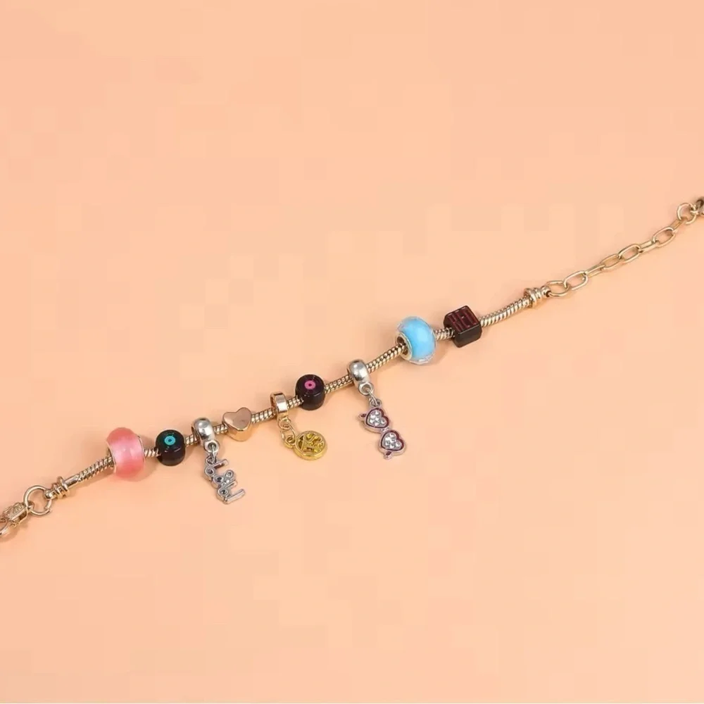 925 Sterling Silver Plated Taylor Swift swifter Theme Charm Bracelet